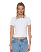 WOMENS ARISE SS TEE WHITE TEES