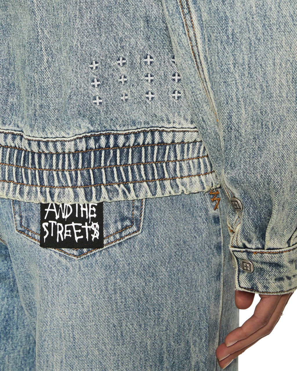 Womens Aria Bomber Youth Relaxed Jackets - Denim