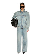 Womens Aria Bomber Youth Relaxed Jackets - Denim