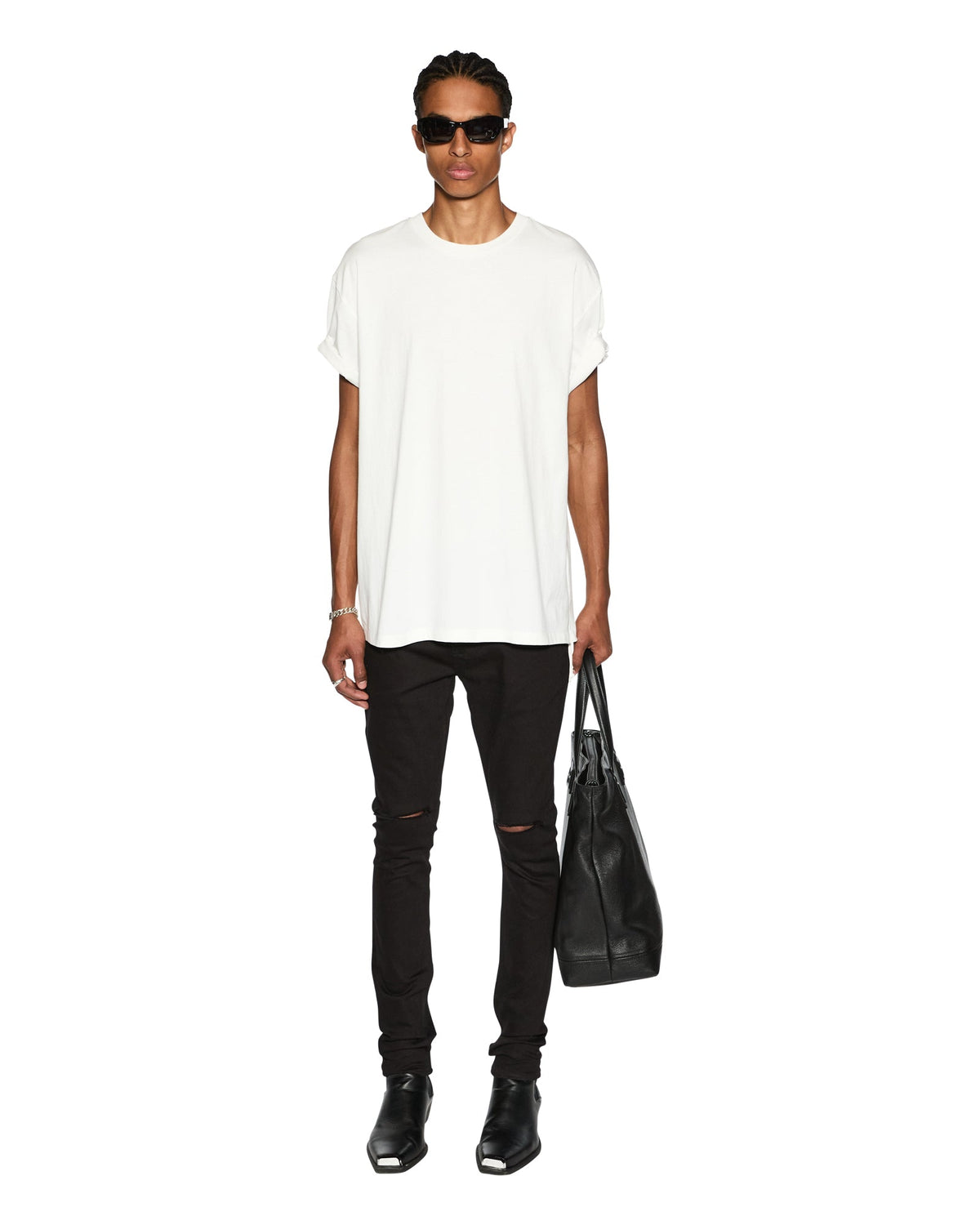 MENS BIGGIE SS TEE WORN IN WHITE TEES