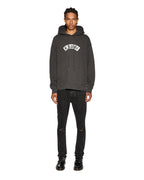 Mens Baddies Biggie Hoodie Faded Black Oversized Fleece - Black