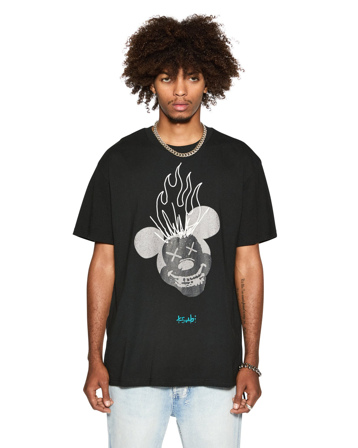 BURN BIGGIE SS TEE JET BLACK