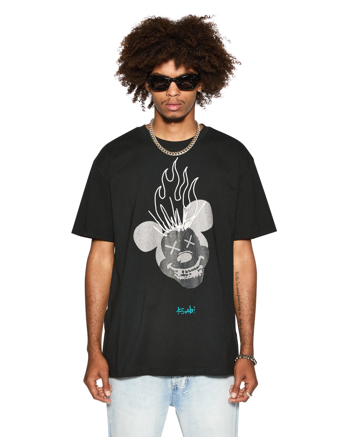 BURN BIGGIE SS TEE JET BLACK