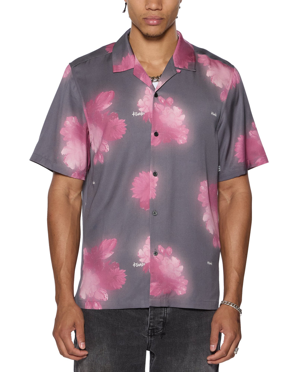 MENS CURSED RESORT SS SHIRT BLACK SHIRTS