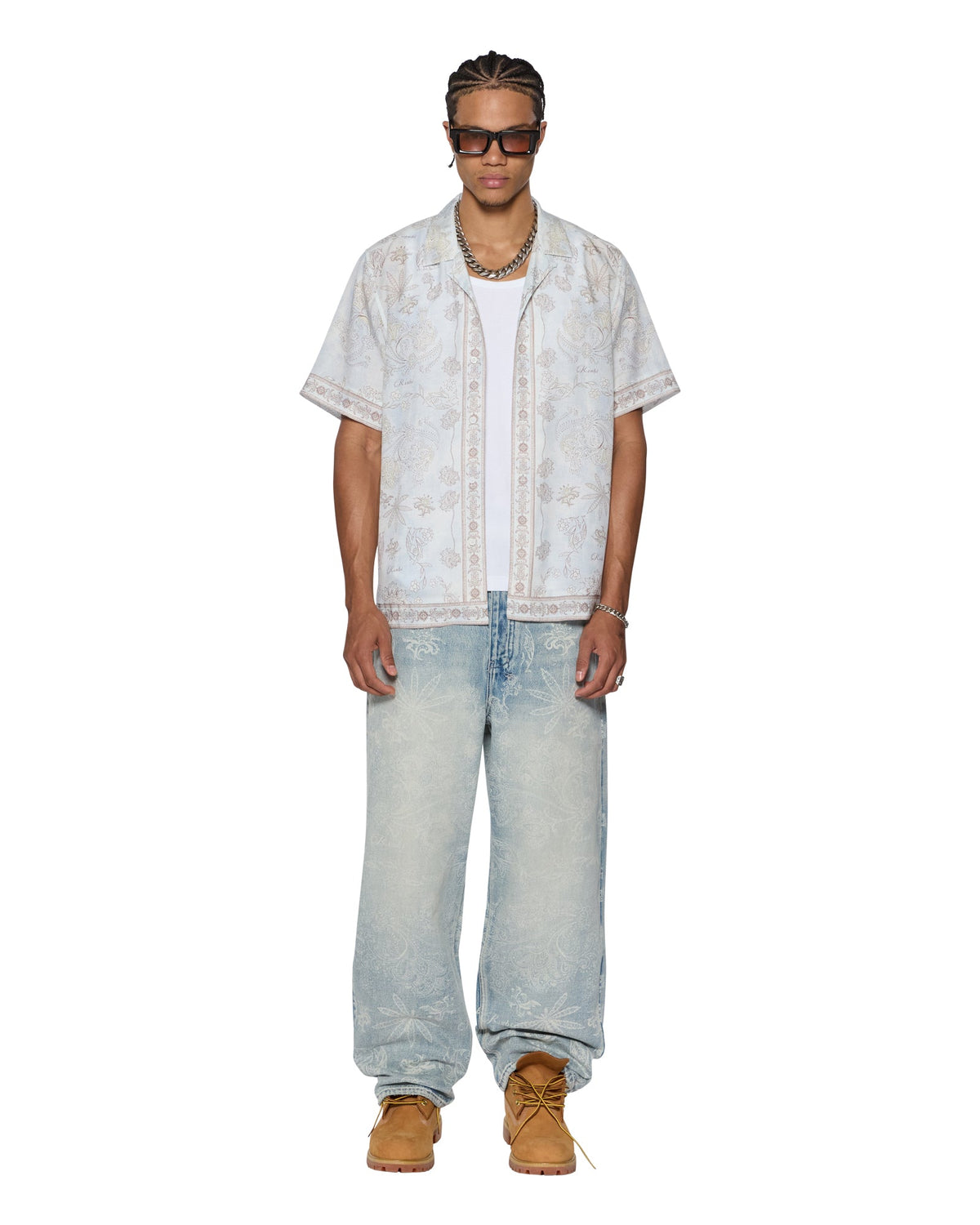 Mens Eternity Ekcess Resort Ss Shirt Oversized Shirts - Blue