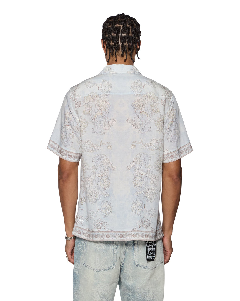 Mens Eternity Ekcess Resort Ss Shirt Oversized Shirts - Blue