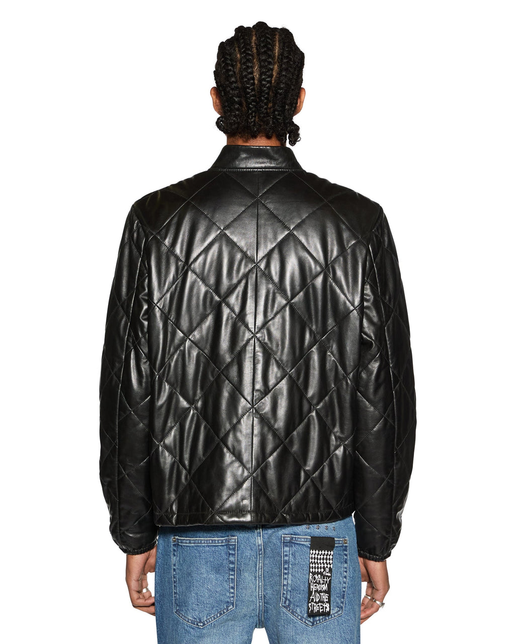 Mens Eclipse Quilted Bomber Black Regular Jackets - Black