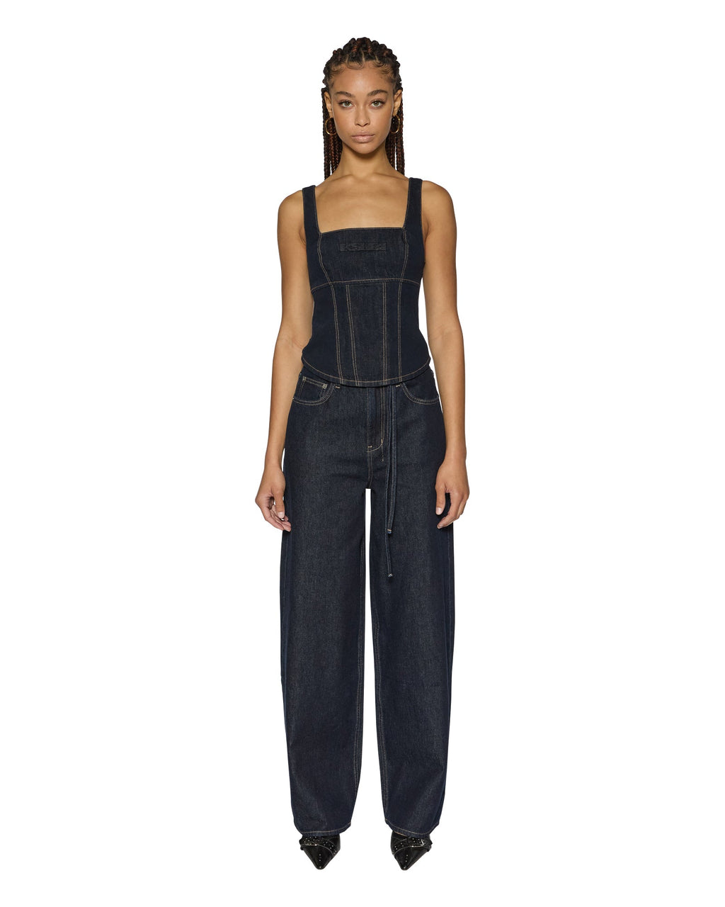 Womens Baggy Jean Zenith Pop Baggy Denim Jeans - Denim