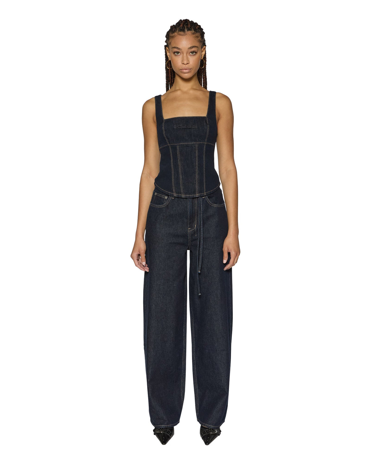 Womens Baggy Jean Zenith Pop Baggy Denim Jeans - Denim