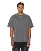 Mens Intruder Ekcess Ss Tee Charcoal Oversized Tees - Grey