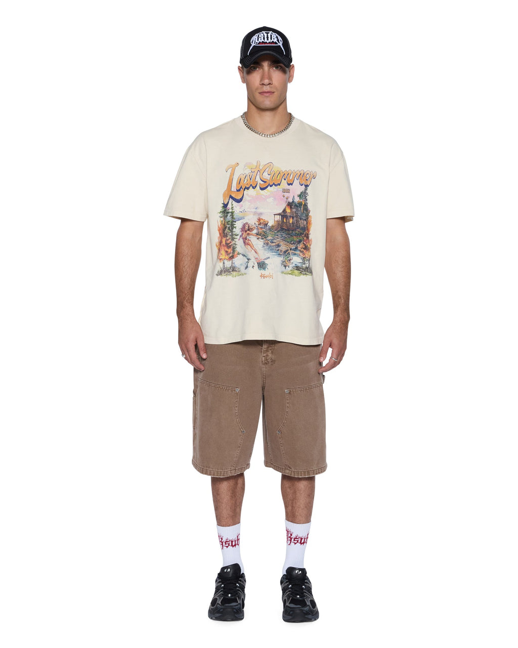 MENS LAST SUMMER BIGGIE  SS TEE DESERT TEES