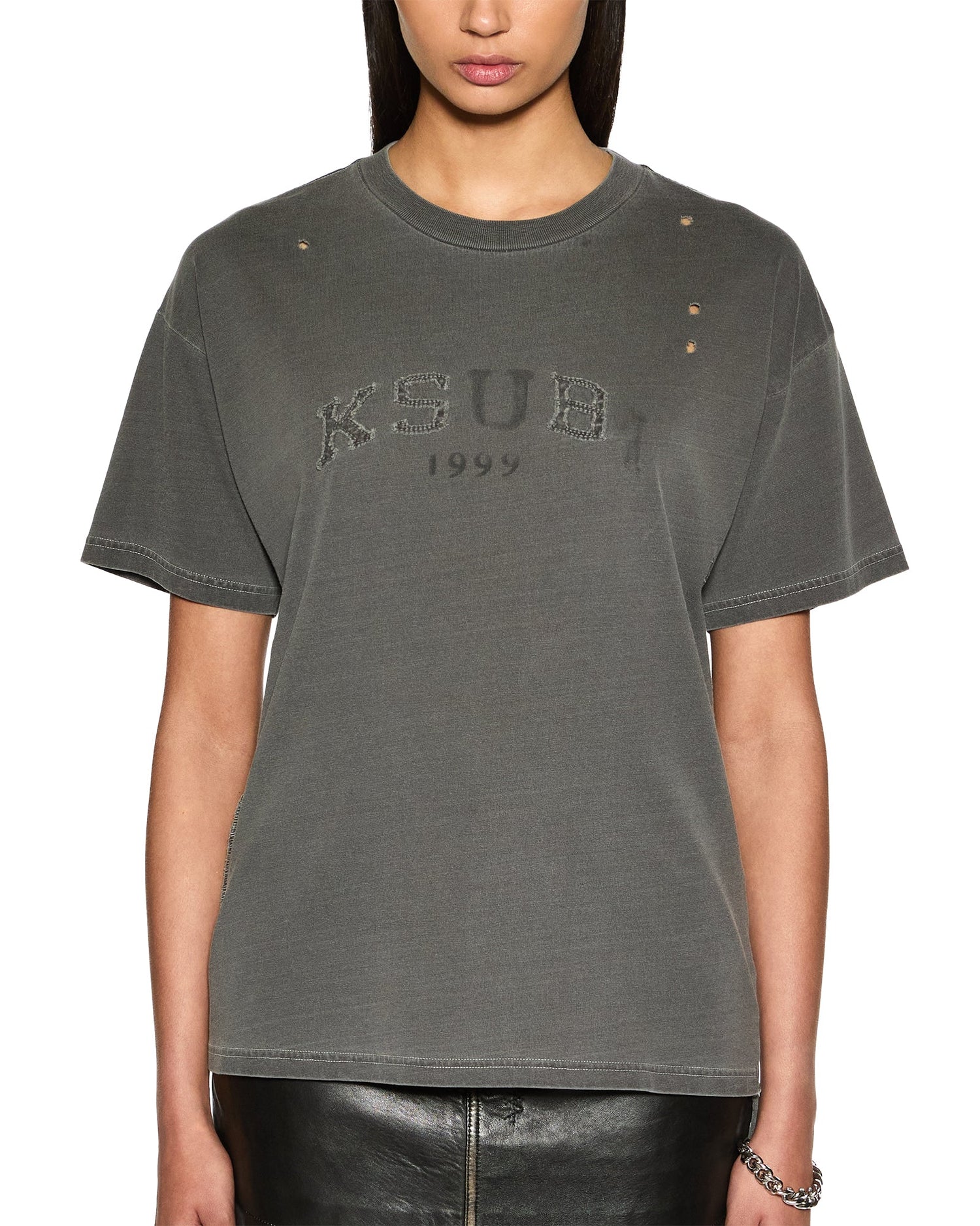 LEAGUE OH G TEE CHARCOAL