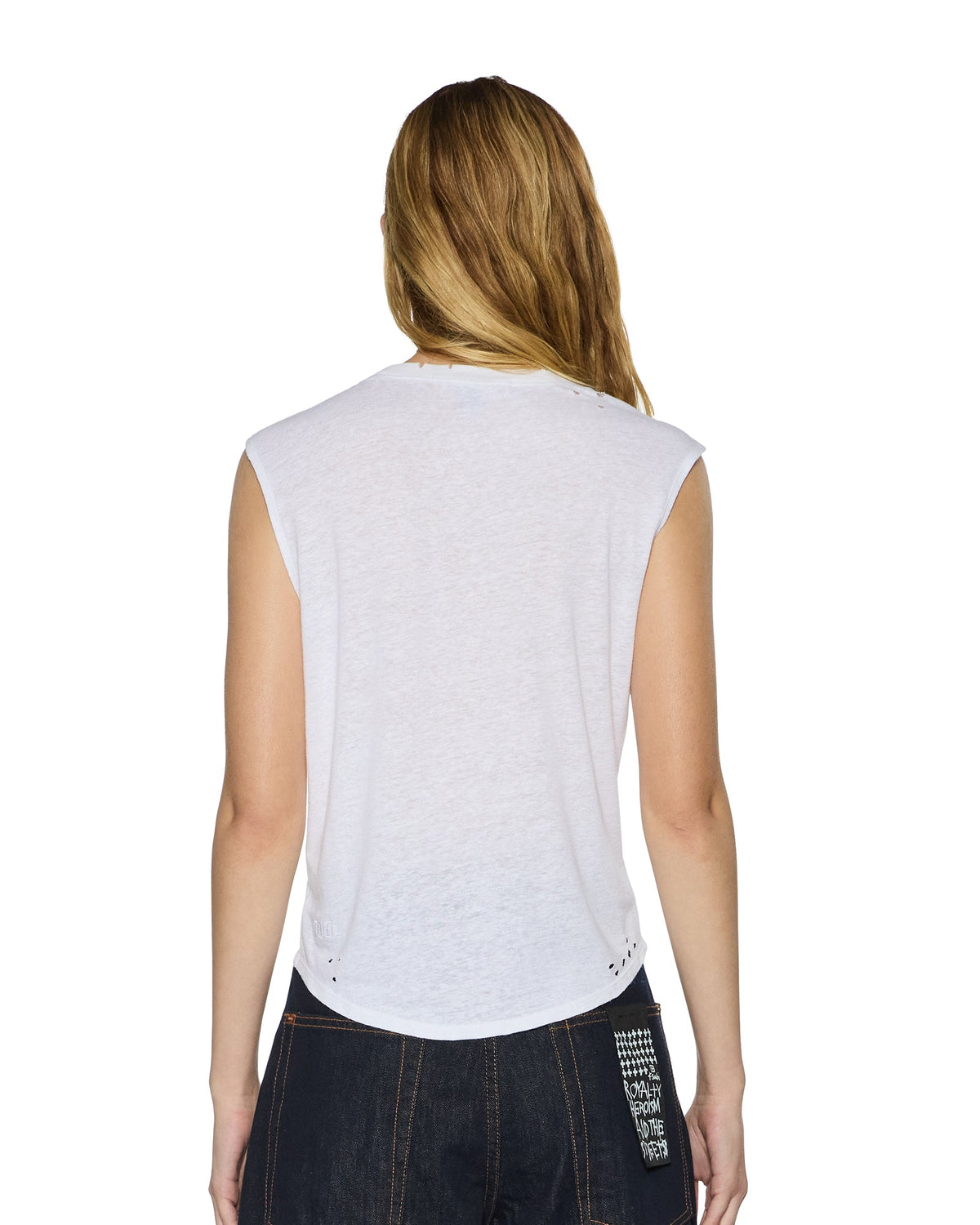 WOMENS MOTOR OIL MOSS TANK WHITE FASHION TOPS