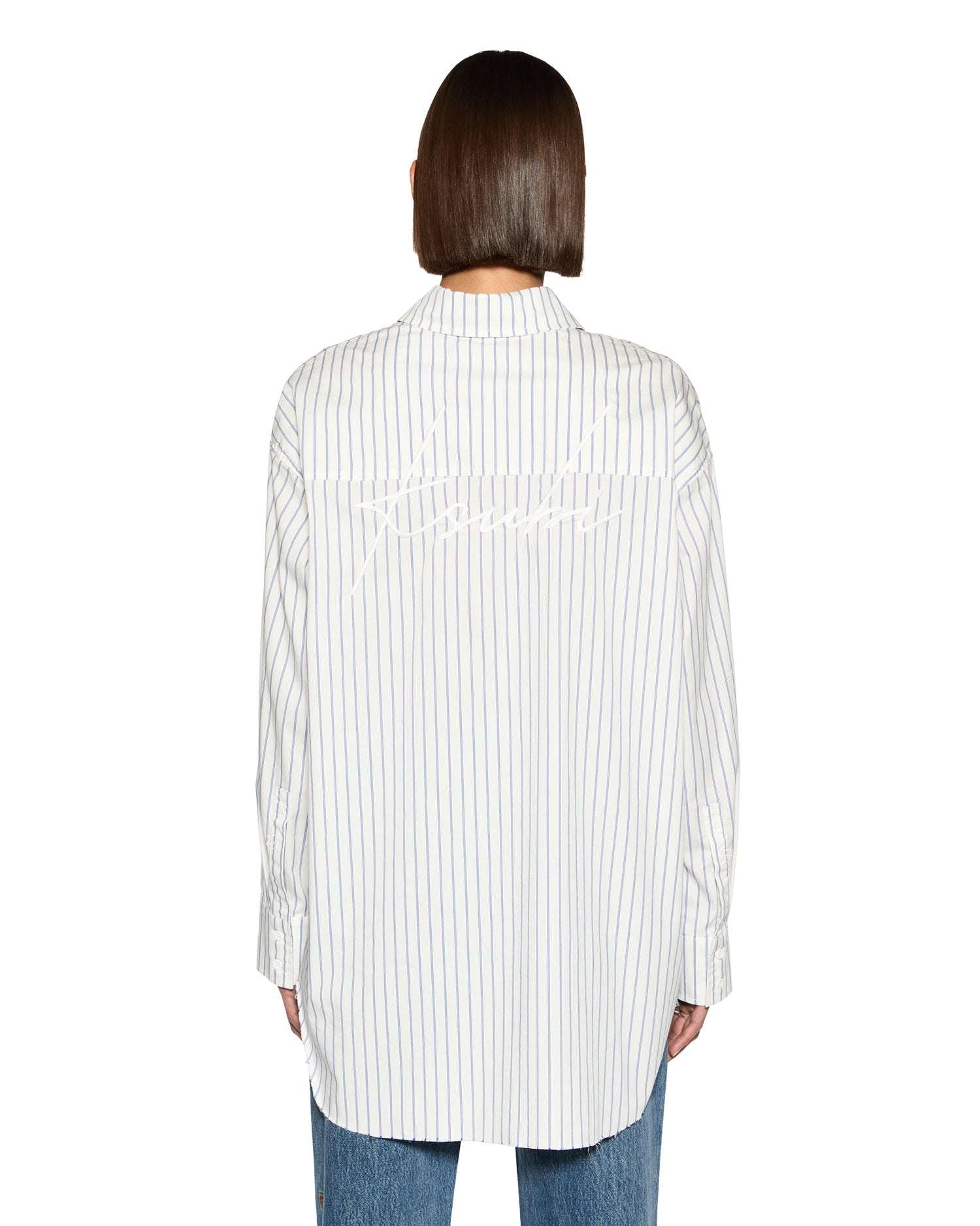 OVERSIZED SHIRT BLUE STRIPE