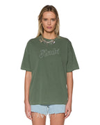 Womens Sketch Oh G Tee Slice Hash Oversized Tees - Green