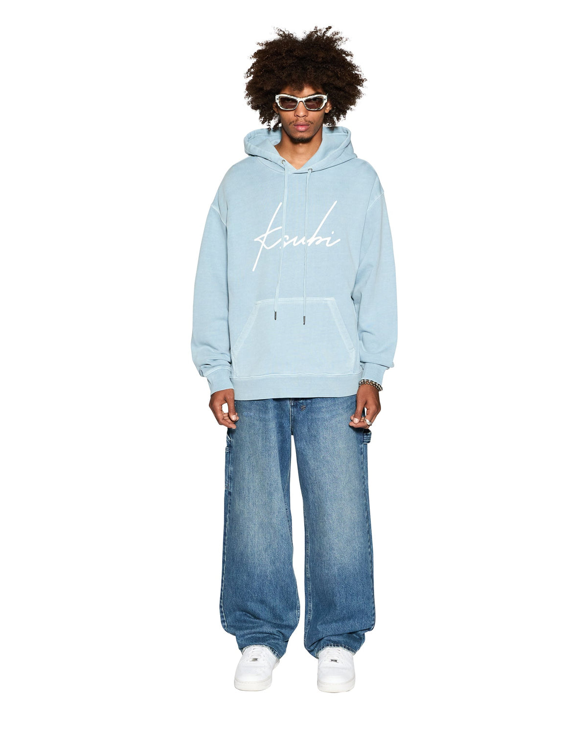 SKRIPT BIGGIE HOODIE ICE BLUE