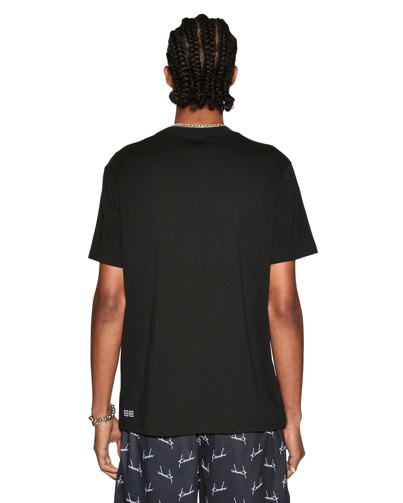 MENS  SKRIPT KASH SS TEE JET BLACK REGULAR TEES