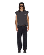 Mens Maxx Operator Pant Torqued Black Relaxed Denim Jeans - Black