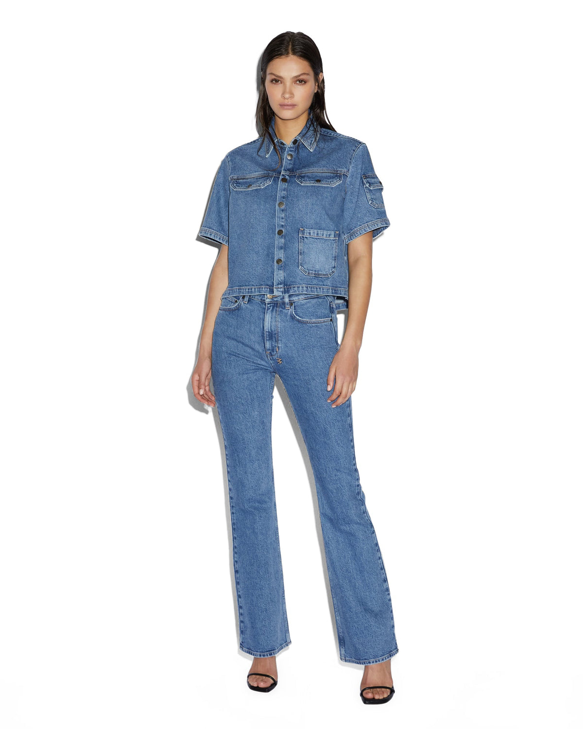 Womens Soho Heritage Flare Denim Jeans - Denim