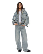 Womens Campbell Jacket Echoes Boxy Jackets - Denim