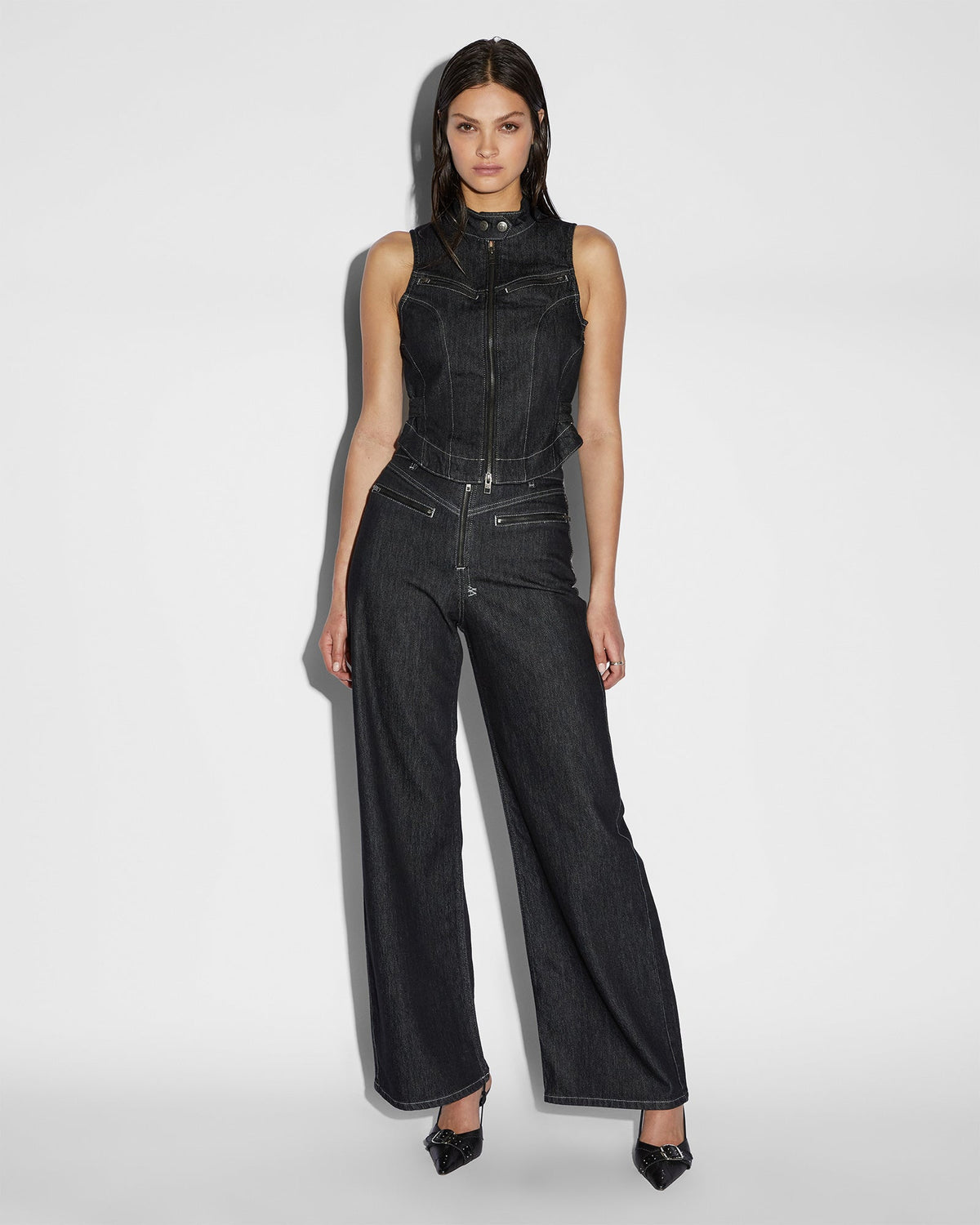 WOMENS PARADIGM GILET MIDNIGHT FASHION TOPS