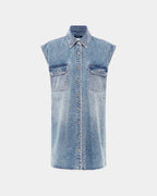 WOMENS SLEEVELESS DRESS OVERKAST SHIRTS