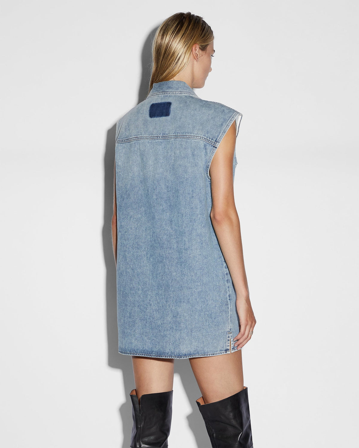 WOMENS SLEEVELESS DRESS OVERKAST SHIRTS