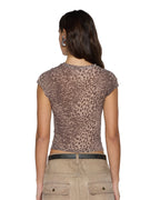 WOMENS STAPLE SS TEE LEOPARD TEES