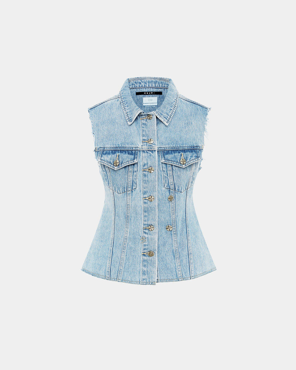 WOMENS SPARK VEST TORN UP FASHION TOPS