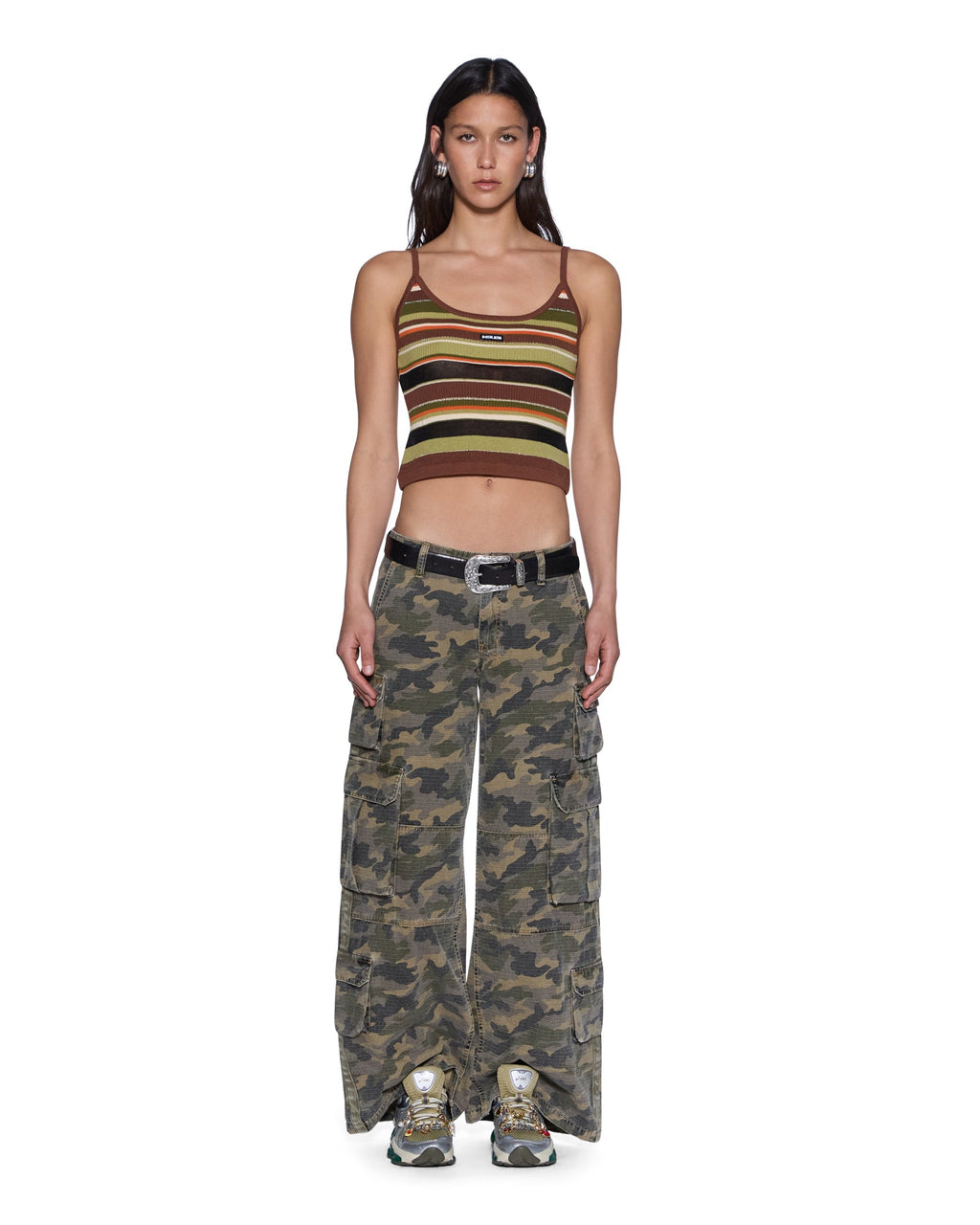 WOMENS TAMRIN KNITTED TANK MULTI FASHION TOPS