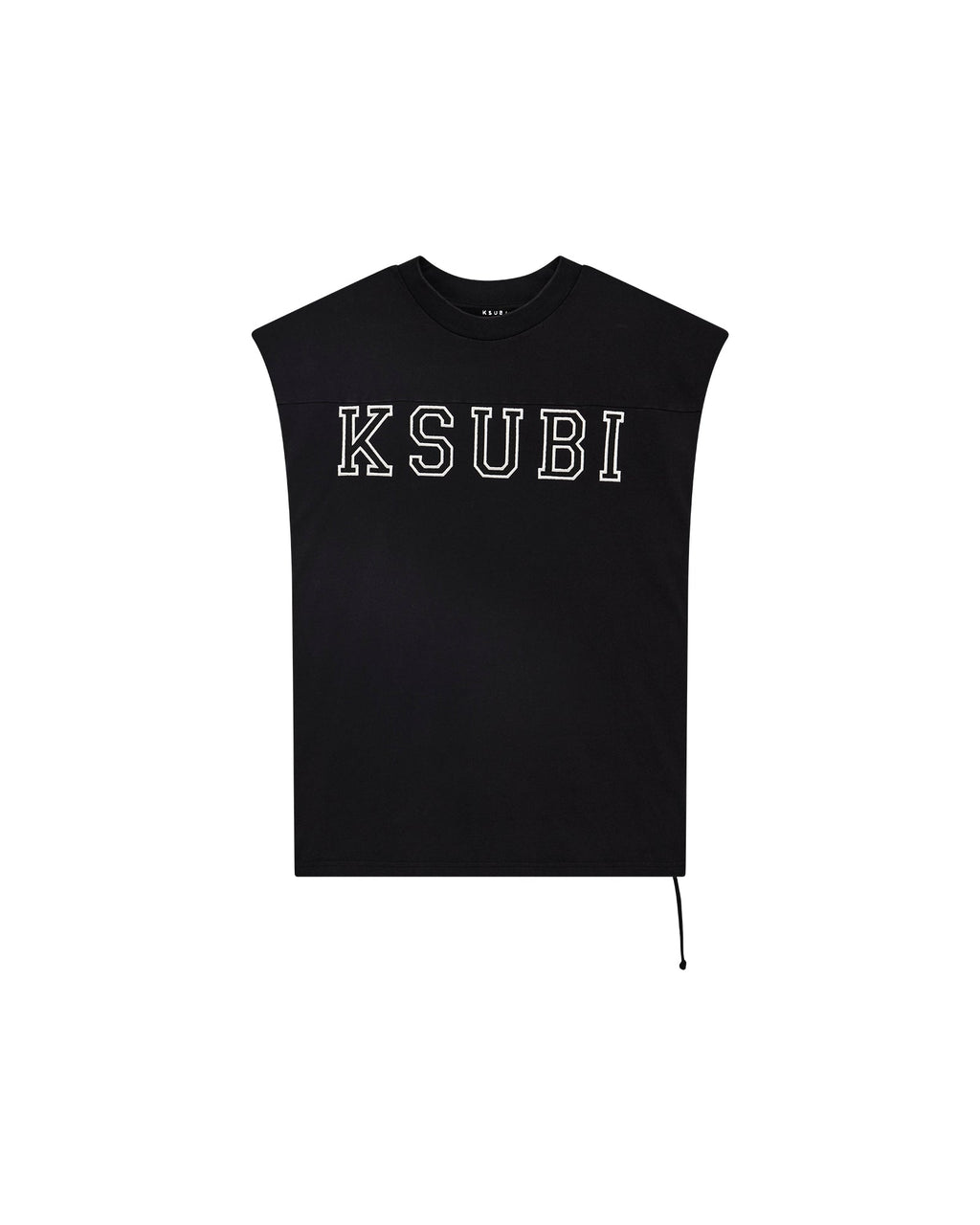 MENS TOUCHDOWN EKCESS CUT OFF TANK JET BLACK TEES