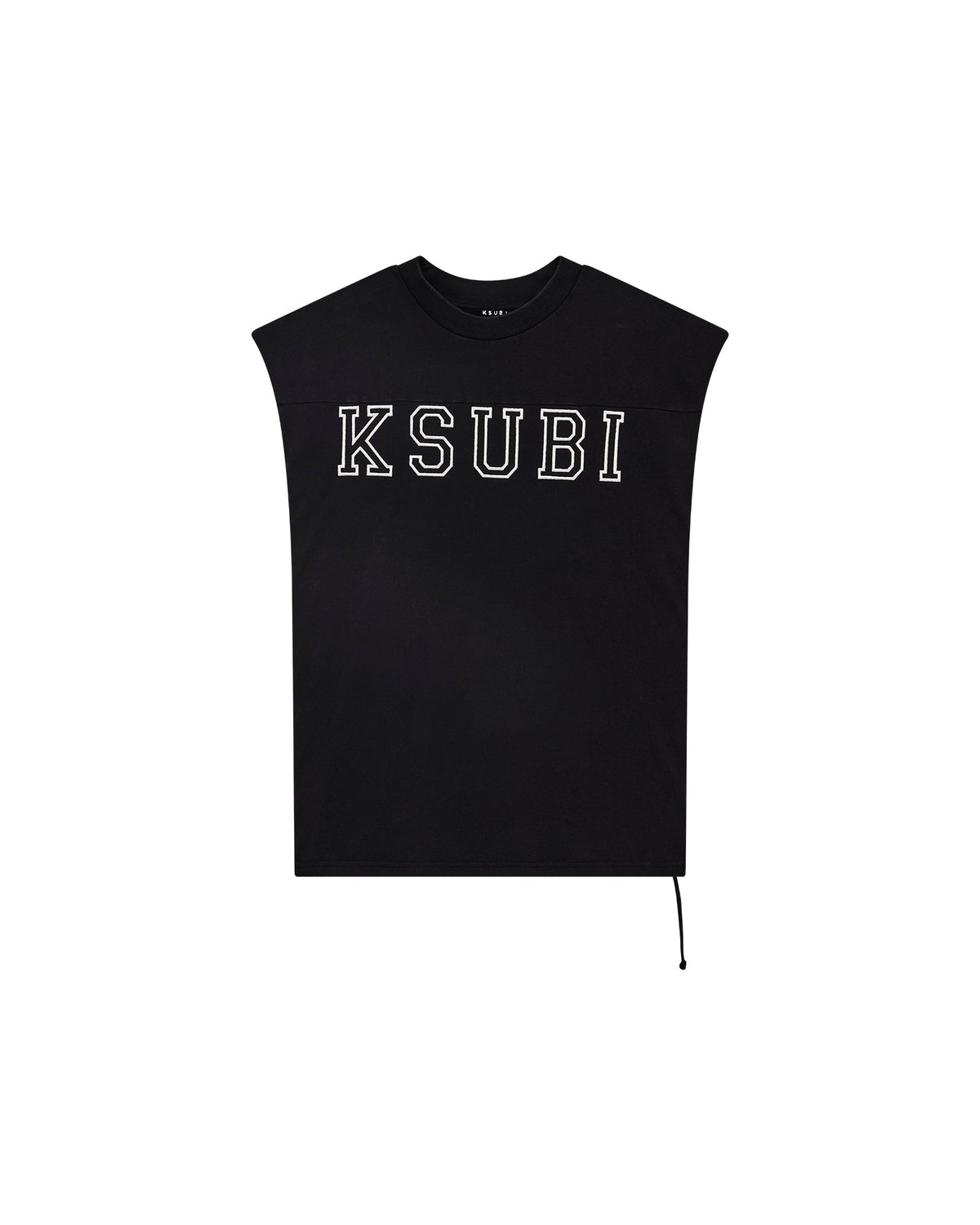 MENS TOUCHDOWN EKCESS CUT OFF TANK JET BLACK TEES