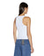 WOMENS  STACKED ORIGIN TANK WHITE FITTED FASHION TOPS