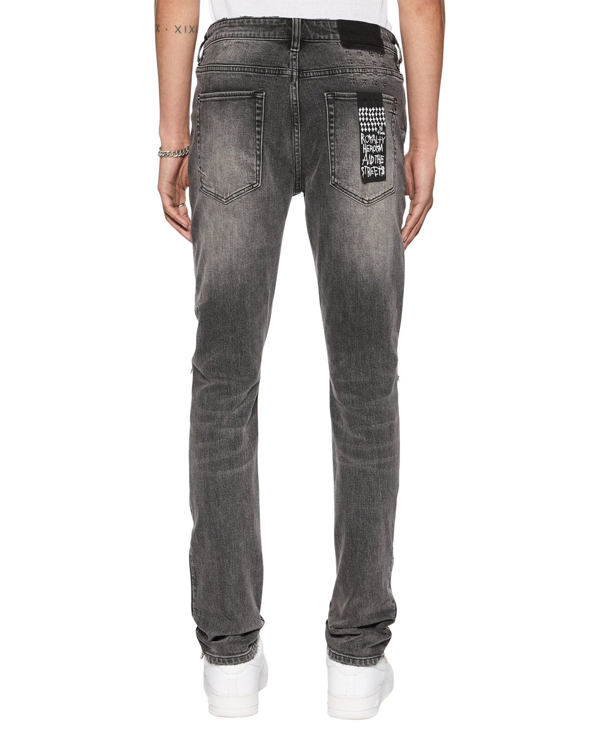 Mens Van Winkle Electric Chamber Skinny Denim Jeans - Black