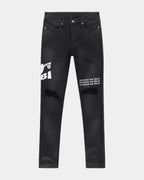 Mens Van Winkle Ghosted Angels Skinny Denim Jeans - Black