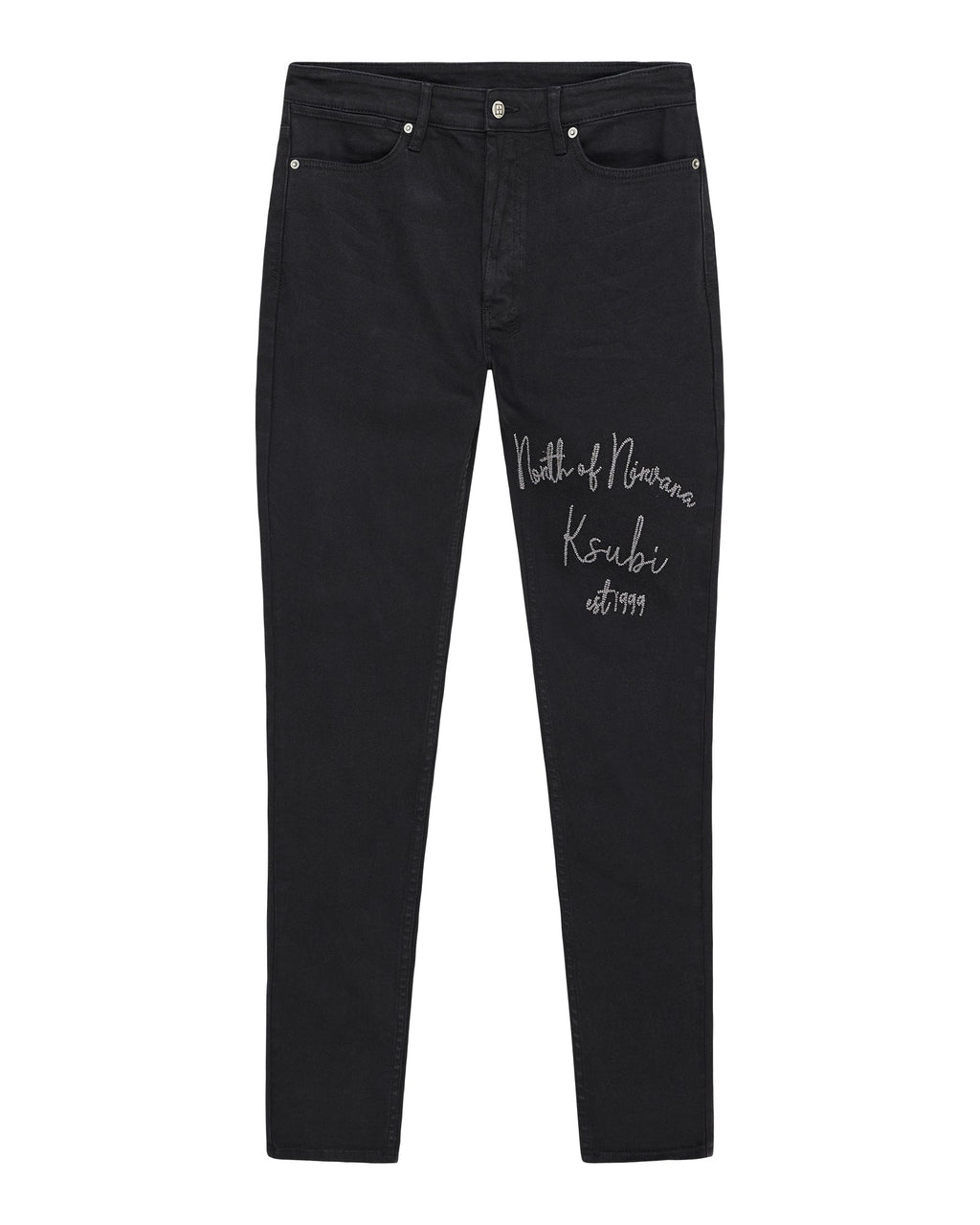 MENS VAN WINKLE JASPER BLACK ARCH DENIM JEANS