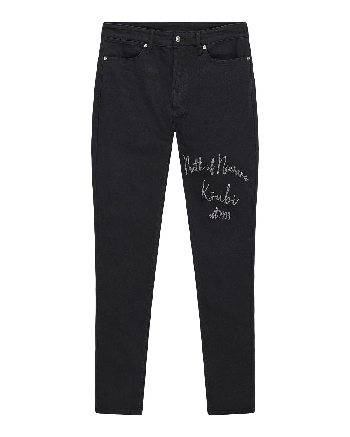 MENS VAN WINKLE JASPER BLACK ARCH DENIM JEANS