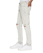 MENS VAN WINKLE WHITE SNOW DENIM JEANS