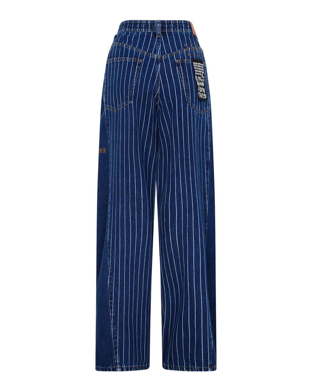 WOMENS KSUPER MAYFAIR BLUE SPLICED DENIM JEANS