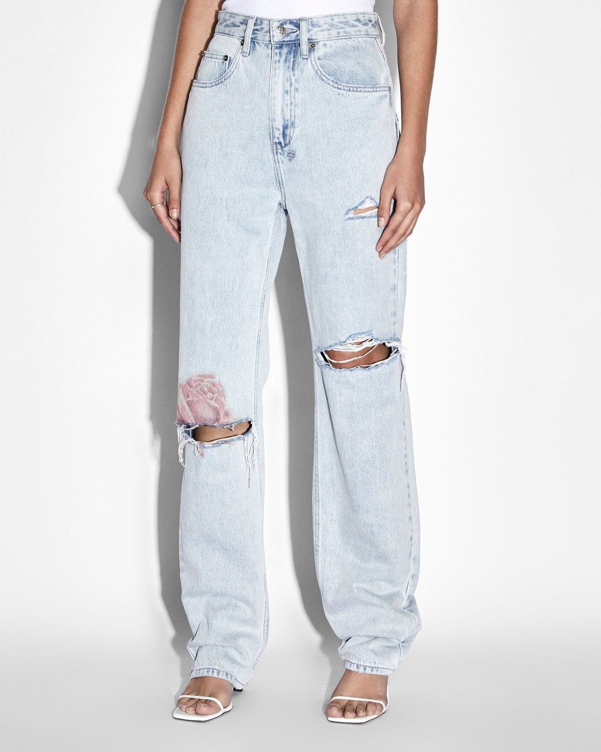 Womens Playback Paradise Straight Denim Jeans - Denim