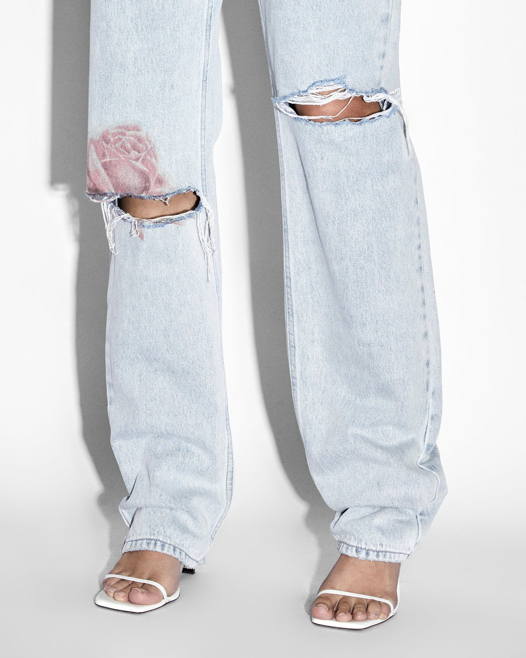 Womens Playback Paradise Straight Denim Jeans - Denim