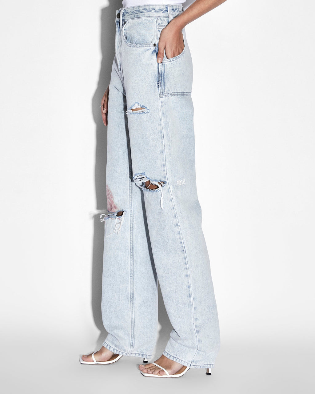 Womens Playback Paradise Straight Denim Jeans - Denim