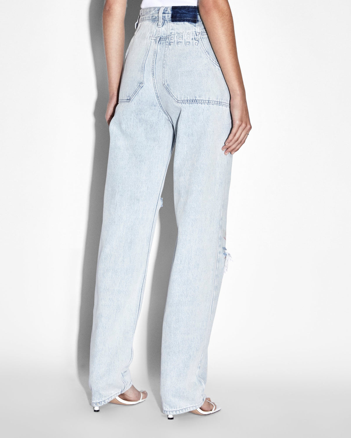 Womens Playback Paradise Straight Denim Jeans - Denim