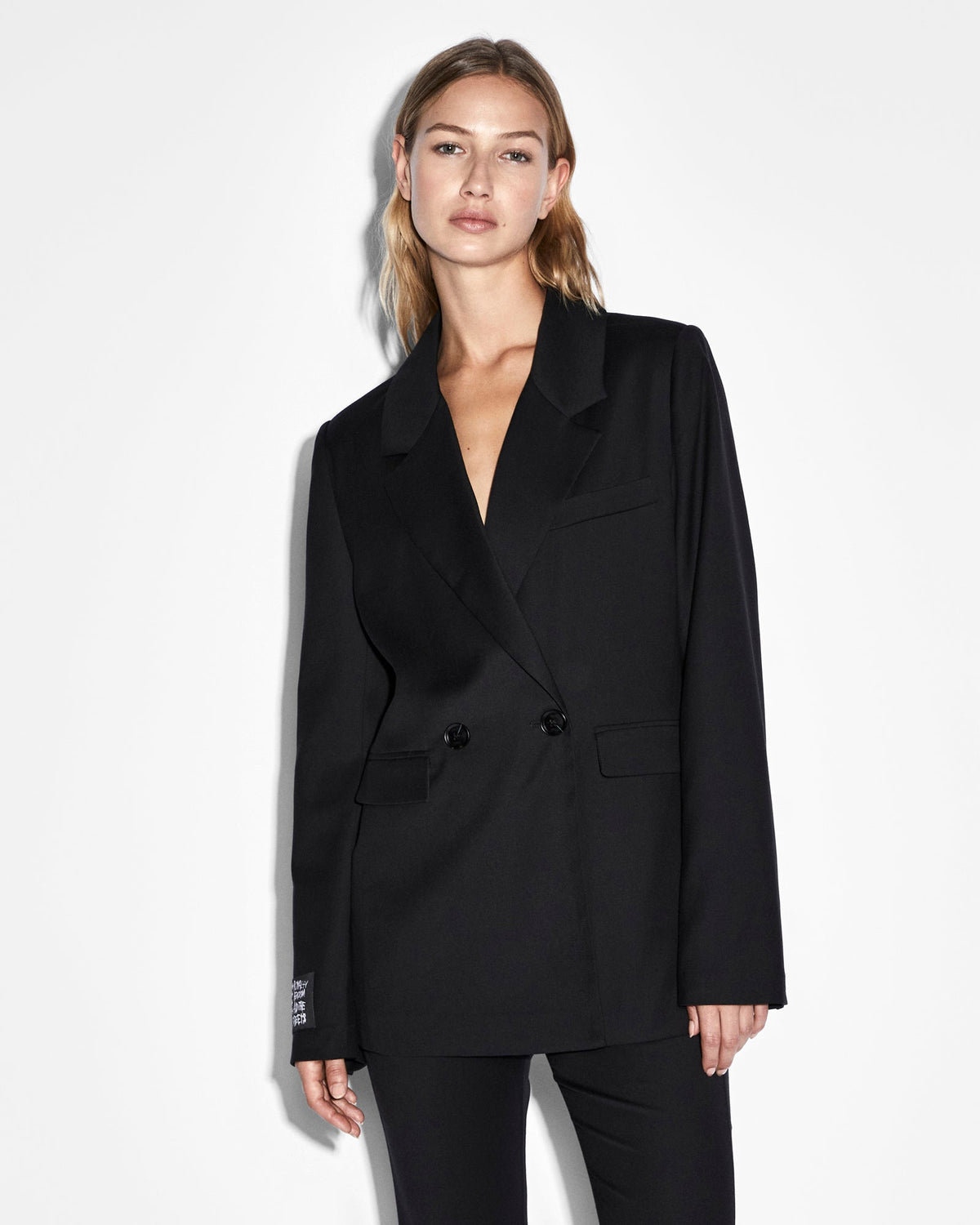 WOMENS BOND BLAZER BLACK JACKETS