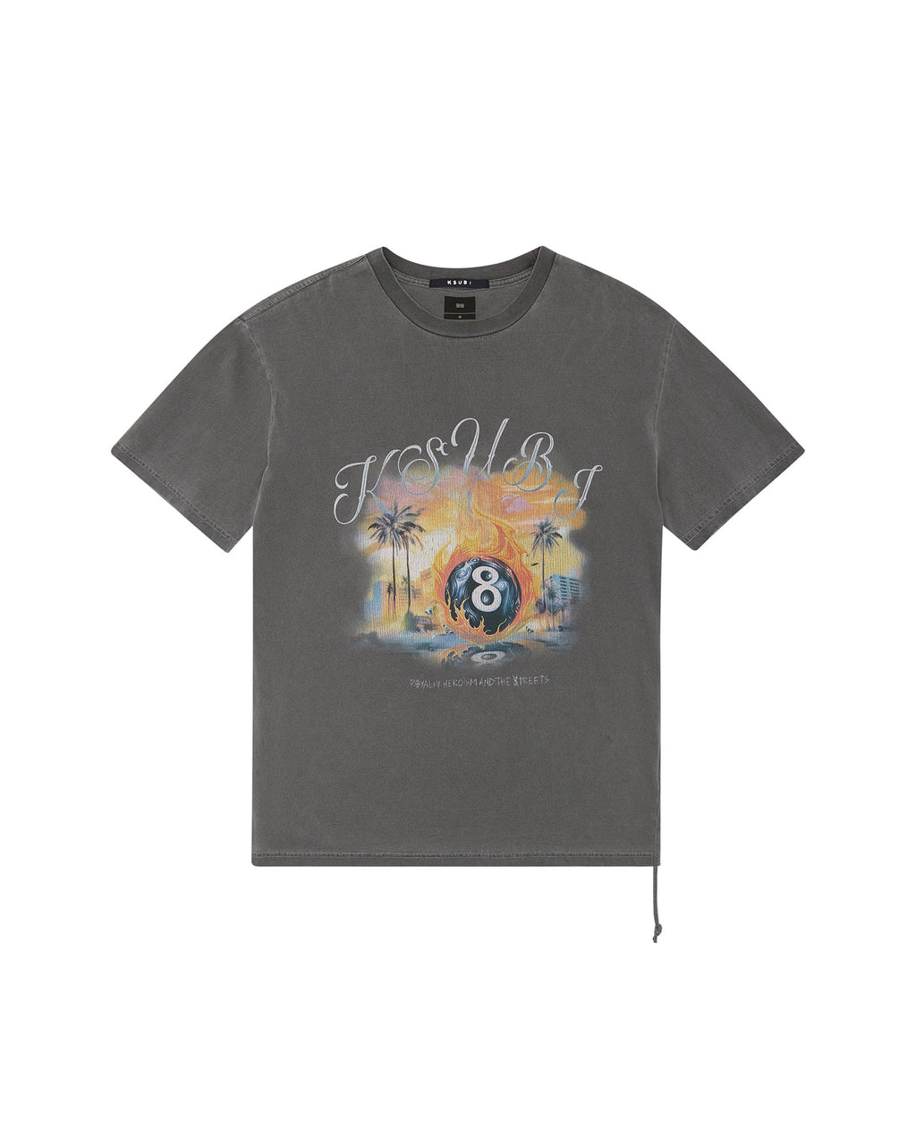 MENS WORLD ORDER BIGGIE SS TEE CHARCOAL TEES