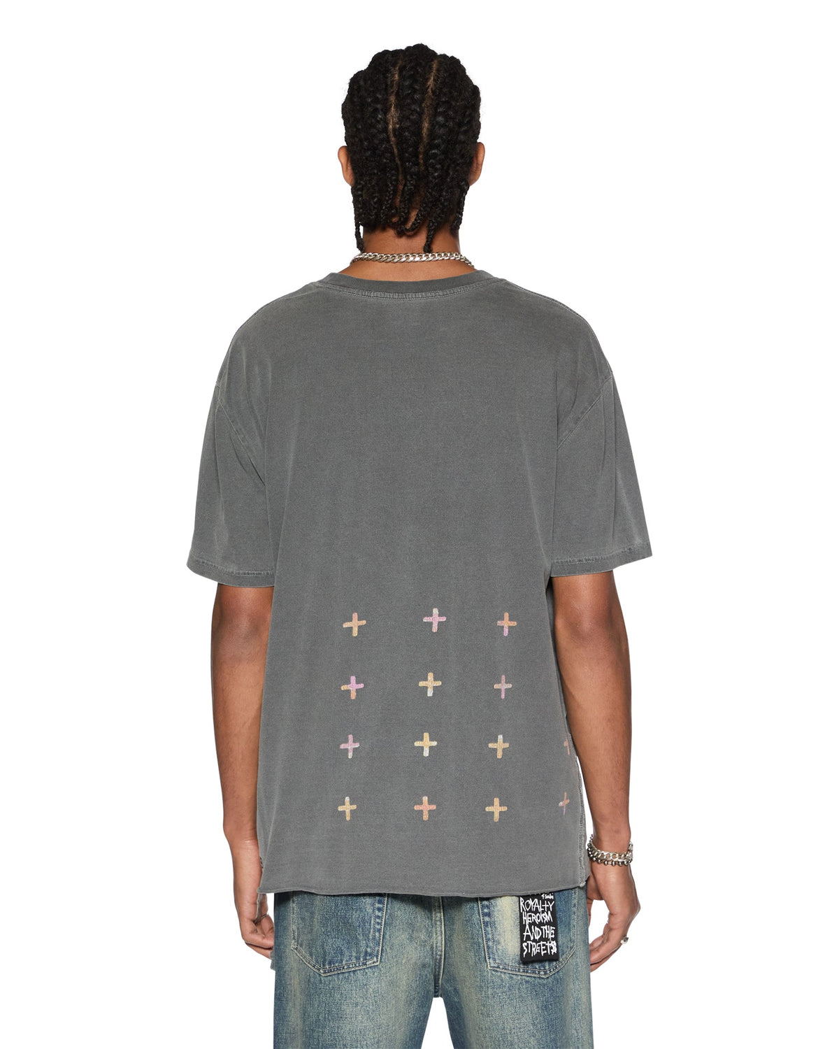 MENS WORLD ORDER BIGGIE SS TEE CHARCOAL TEES