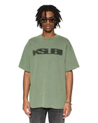Mens World Order Ekcess Ss Tee Hash Oversized Tees - Green