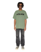 Mens World Order Ekcess Ss Tee Hash Oversized Tees - Green