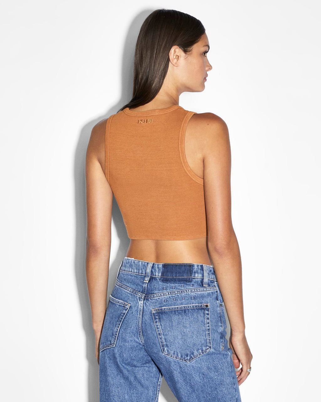Womens Syndicate Tank Caramel Fitted Fashion Tops - Brown
