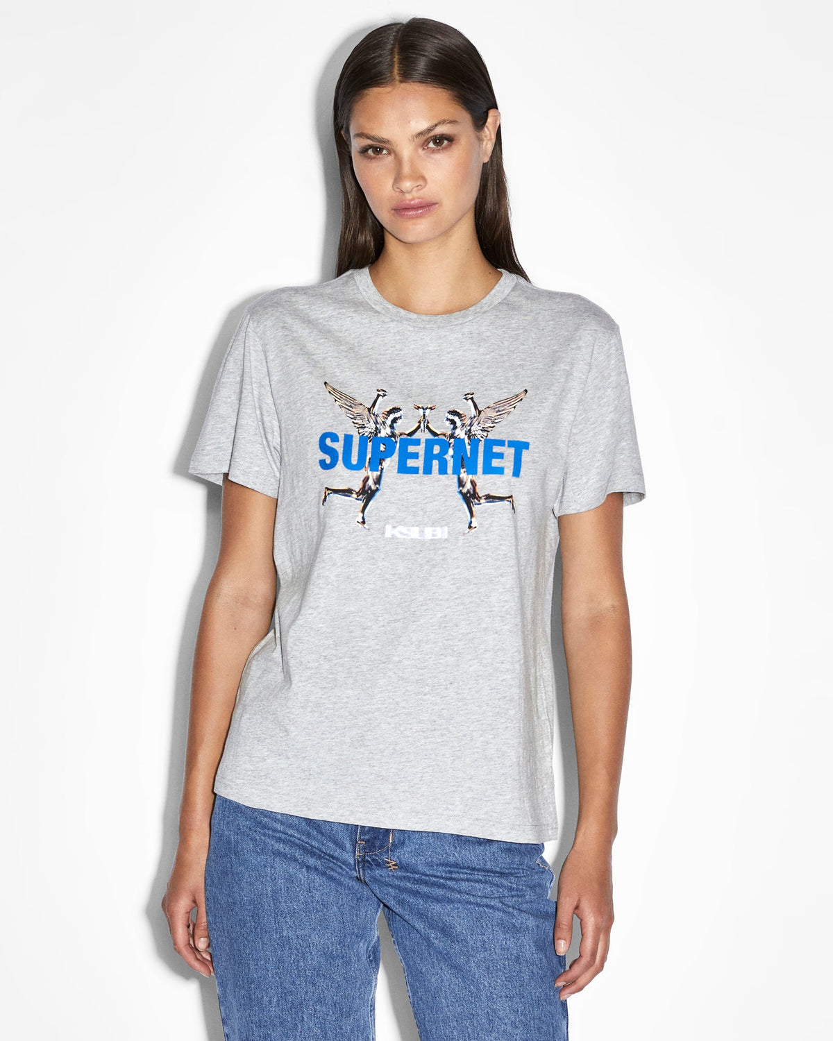 SUPERNET KLASSIC SS TEE GREY MARLE